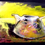 'Rich Tea',mixed-media on board,80x60cm,2002