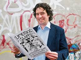 Hugo Mc Mahon admires his own publication