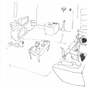 Self portrait sketch